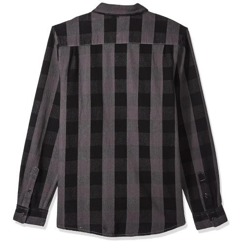  Volcom Mens Invert Check Long Sleeve Flannel Shirt