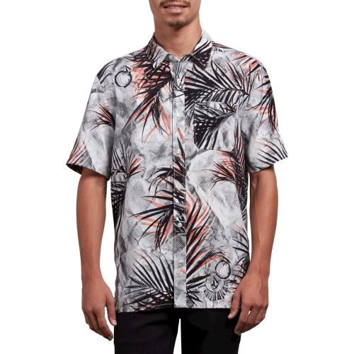  Volcom Mens More Something Short Sleeve Button Up Woven Shirt