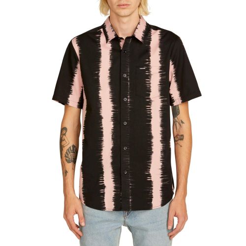  Volcom Mens Fade This Short Sleeve Button Up Shirt