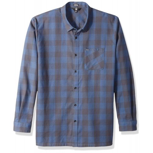  Volcom Mens Joneze Long Sleeve Button Up Shirt