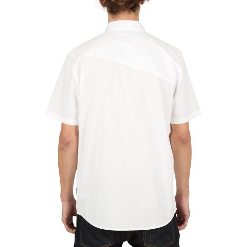  Volcom Mens Everett Solid Cotton Woven Short Sleeve Shirt