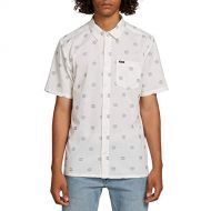 Volcom Mens Nolen Printed Button Up Short Sleeve Shirt