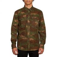 Volcom Mens Hucker Long Sleeve Camo Button Up Shirt