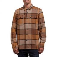 Volcom Mens Randower Modern Fit Woven Long Sleeve Button Up Shirt