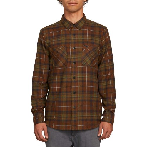  Volcom Mens Lumberg Long Sleeve Flannel Shirt