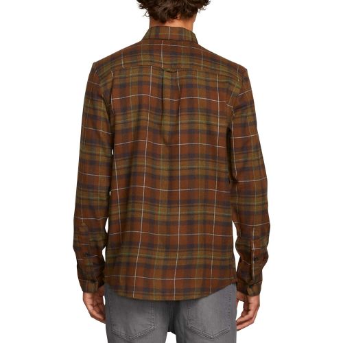  Volcom Mens Lumberg Long Sleeve Flannel Shirt