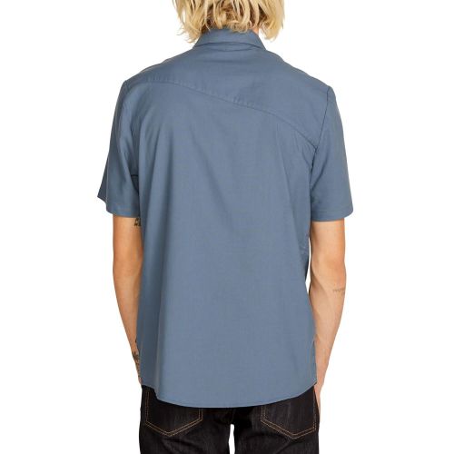  Volcom Mens Everett Oxford Modern Fit Short Sleeve Shirt