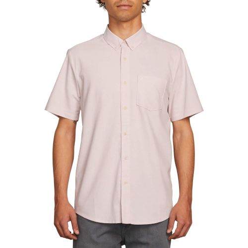  Volcom Mens Everett Oxford Modern Fit Woven Short Sleeve Shirt