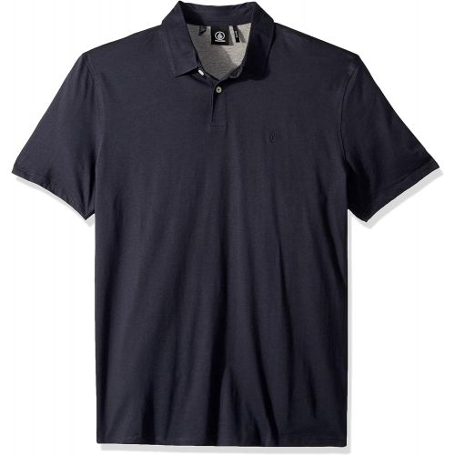  Volcom Mens Wowzer Polo Shirt, Navy, XX-Large