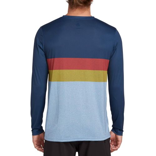  Volcom Mens Lido Heather Block Long Sleeve Rashguard