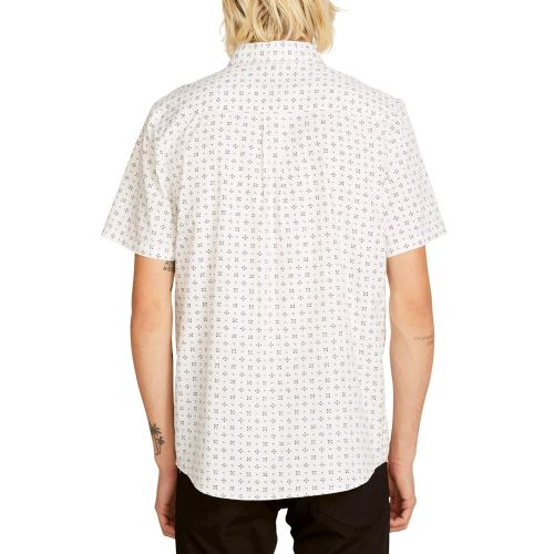  Volcom Mens Salt Dot Short Sleeve Button Up Shirt