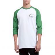 Volcom Mens War Shack Basic Fit 3/4 Sleeve Raglan Tee