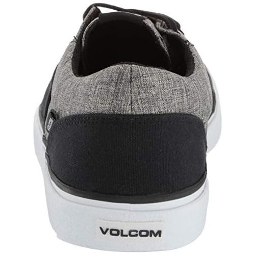  Volcom Mens Draw Lo Canvas Vulcanized Skate Shoe