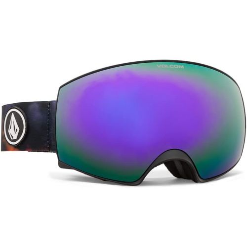  Volcom - Magna Goggle + Bonus Lens, Storm Frame, Purple Chrome Lens & Yellow Lens