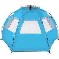 Volowoo Camping Tent, Easy Set Up Family Tent,Waterproof and Windproof Beach Tent, Make Your Camping Trip Comfortable and Enjoyable