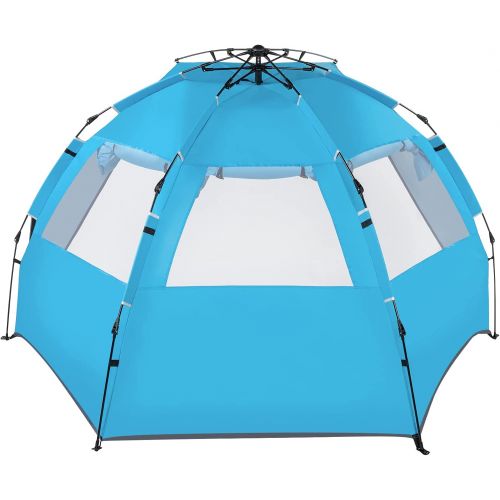  Volowoo Camping Tent, Easy Set Up Family Tent,Waterproof and Windproof Beach Tent, Make Your Camping Trip Comfortable and Enjoyable