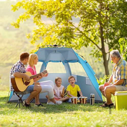  Volowoo Camping Tent, Easy Set Up Family Tent,Waterproof and Windproof Beach Tent, Make Your Camping Trip Comfortable and Enjoyable