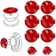 [아마존베스트]6pcs 3M Sticky Adhesive Replacement Parts for Socket Base, VOLPORT 1.38 Circle Double Sided Tape for Collapsible Grip Stands Back, 2pcs Pops VHB Sticker Pads for Cell Magnetic Phon