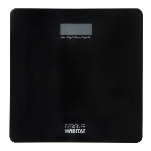  VonHaus Digital Bathroom Scale - Glass/Silver Body Weight Scales with Large LCD Display - 400 pounds /...