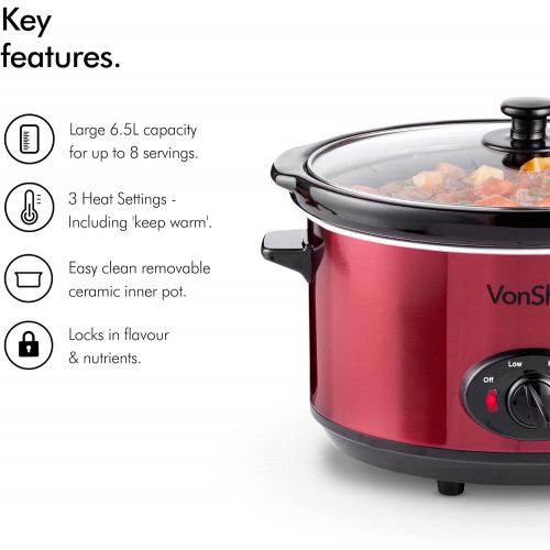  [아마존베스트]VonShef Slow Cookers Parent