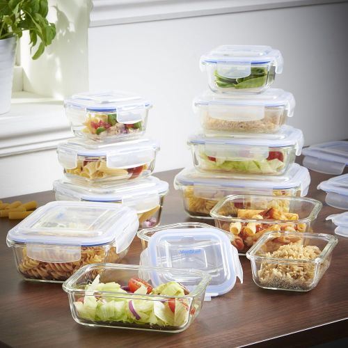  VonShef 12-Piece Glass Container Food Storage Set