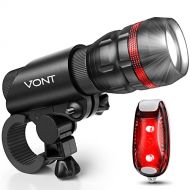 Vont Scope Bike Light, Bicycle Light Installs in Seconds Without Tools, Powerful Bike Headlight Compatible with: Mountain, Kids, Street, Bikes, Front & Back Illumination