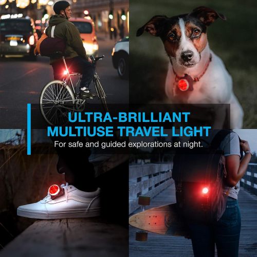  Vont Pyro Bike Light Set, USB Rechargeable, Super Bright Bicycle Light, Bike Lights Front and Back, Bike Headlight, 2X Longer Battery Life, Waterproof, 4 Modes (2 Cables, 4 Straps)