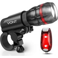 Vont Scope Bike Light, Bicycle Light Installs in Seconds Without Tools, Powerful Bike Headlight Compatible with: Mountain, Kids, Street, Bikes, Front & Back Illumination
