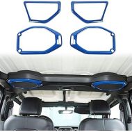 Voodonala for Wrangler JL JT Speaker Audio Trim Top & A Pillar Trim Compatible with 2018-2023+ Jeep Wrangler JL JLU Gladiator JT Interior Accessories, ABS 4pcs Blue