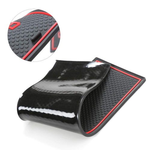  Voodonala Red Anti-dust Non-Slip Interior Door Cup Arm Box Storage Mat t for Ford F150 2016 2017