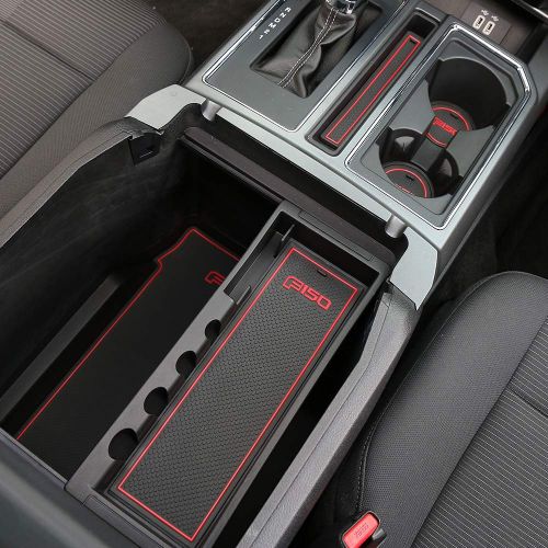  Voodonala Cup Mats for Ford F150 2016 2017 Non-Slip Door Arm Box Storage Mat(White, 29 PCS)