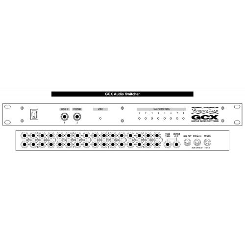  Voodoo Lab GCX True Bypass 8-Loop Rackmount Audio Switcher