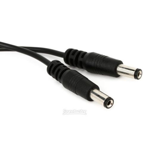  Voodoo Lab 2.1mm Current Doubler Adapter Cable - Dual Straight to Straight - 4 inch