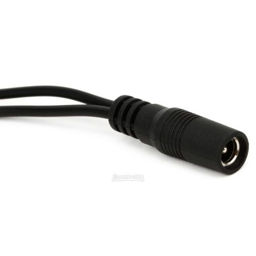  Voodoo Lab 2.1mm Voltage Doubler Adapter Cable - Dual Straight to Straight - 4 inch