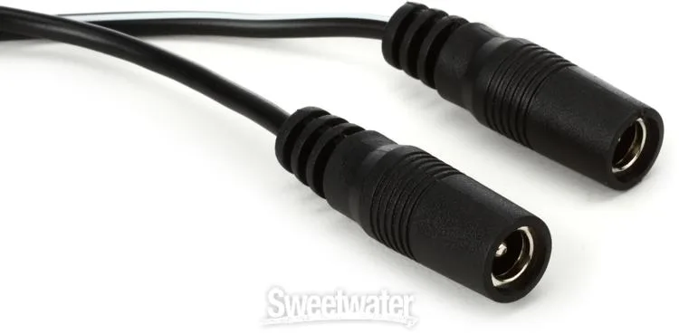  Voodoo Lab 2.1mm Output Splitter Adapter Cable - Dual Straight to Straight - 4 inch