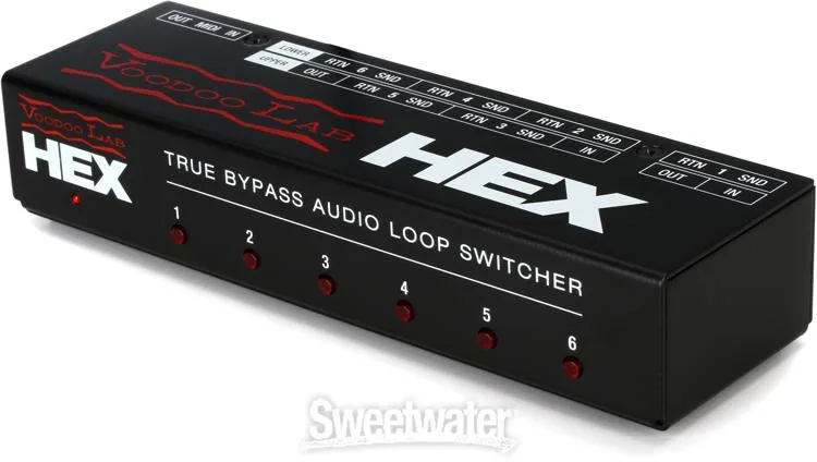  Voodoo Lab HEX True Bypass 6-Loop Audio Switcher