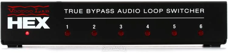  Voodoo Lab HEX True Bypass 6-Loop Audio Switcher