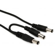 Voodoo Lab 2.1mm Voltage Doubler Cable - Dual Straight to Straight - 18 inch