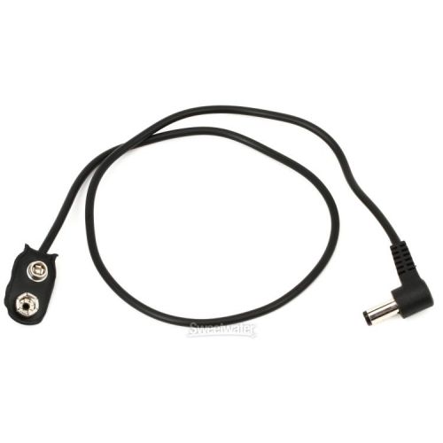  Voodoo Lab Battery Snap to Right Angle 2.1mm Pedal Power Cable - 18