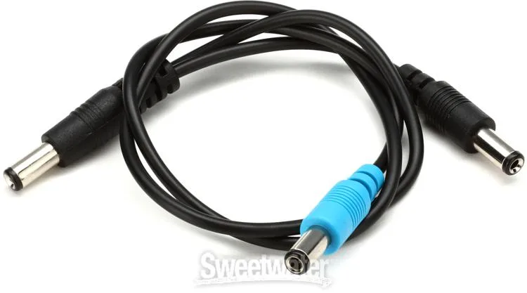  Voodoo Lab HX Current Doubler Cable - 18-inch Dual 2.1mm to 2.5mm Straight Barrel Power Cable