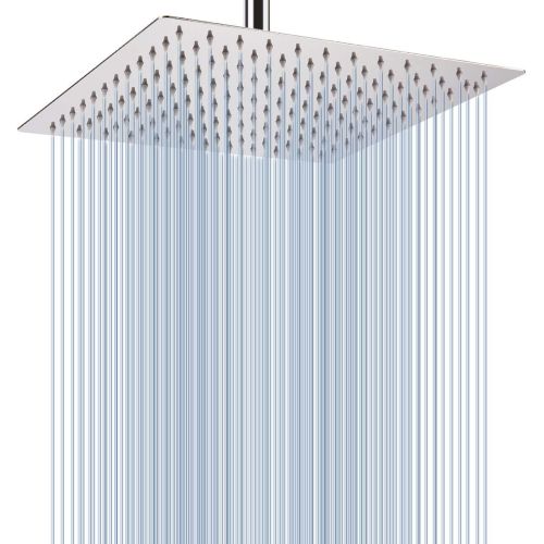  Rain Shower Head - Voolan 12 Inches Large Rainfall Shower Head Made of 304 Stainless Steel - Perfectly Adjustable Alternative to Bathroom Shower Heads