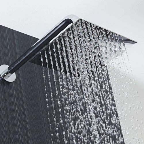  Rain Shower Head - Voolan 12 Inches Large Rainfall Shower Head Made of 304 Stainless Steel - Perfectly Adjustable Alternative to Bathroom Shower Heads