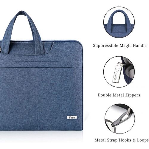  [아마존베스트]Voova Laptop Shoulder Bag,Slim Portable Sleeve Carrying Case with Strap Compatible with 17 17.3 Inch Computer/Notebook/MacBook Pro 17 / New Razer Blade Pro 17 / Asus Acer Hp for Me