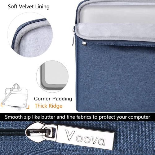  [아마존베스트]Voova Laptop Shoulder Bag,Slim Portable Sleeve Carrying Case with Strap Compatible with 17 17.3 Inch Computer/Notebook/MacBook Pro 17 / New Razer Blade Pro 17 / Asus Acer Hp for Me