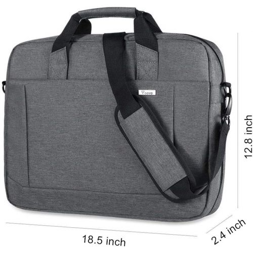  [아마존베스트]Voova 17 17.3 Inch Laptop Bag Briefcase, Expandable Multi-function Shoulder Messenger Bag, Waterproof Computer Handbag Carrying Case with Organizer Pocket for Men Women, Business T