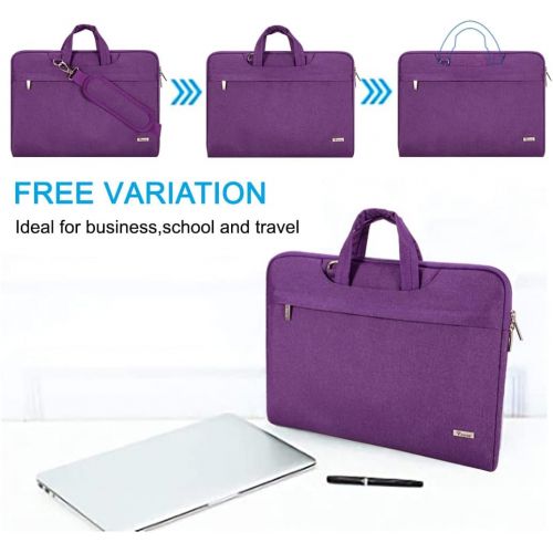  [아마존베스트]Voova 17 17.3 Inch Laptop Sleeve Case, Slim Women Computer Shoulder Hand Bag Compatible with Razer Blade Pro 17, Lenovo Dell Asus Acer HP Notebook Messenger Briefcase with Strap, W