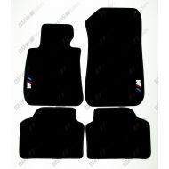 Vopi NEW CAR FLOOR MATS BLACK with ///M EMBLEM for BMW 3 series E90 2005 - 2011