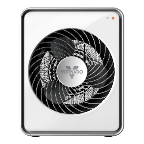 보네이도 Vornado 2 Settings Personal Vortex Circulation Sleek Steel Metal Heater, White