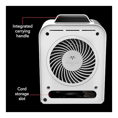 보네이도 Vornado Velocity 5 Whole Room Space Heater with Auto Climate Control, Timer, and Safety Features, White, Large