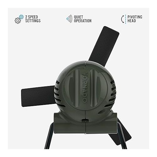 보네이도 Vornado Zippi desk fan, Personal, Graphite Gray